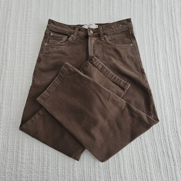 Hollister Baggy Jeans Men's 29x30 High-Rise Brown Denim Vintage EUC Wide Leg - Picture 3 of 15